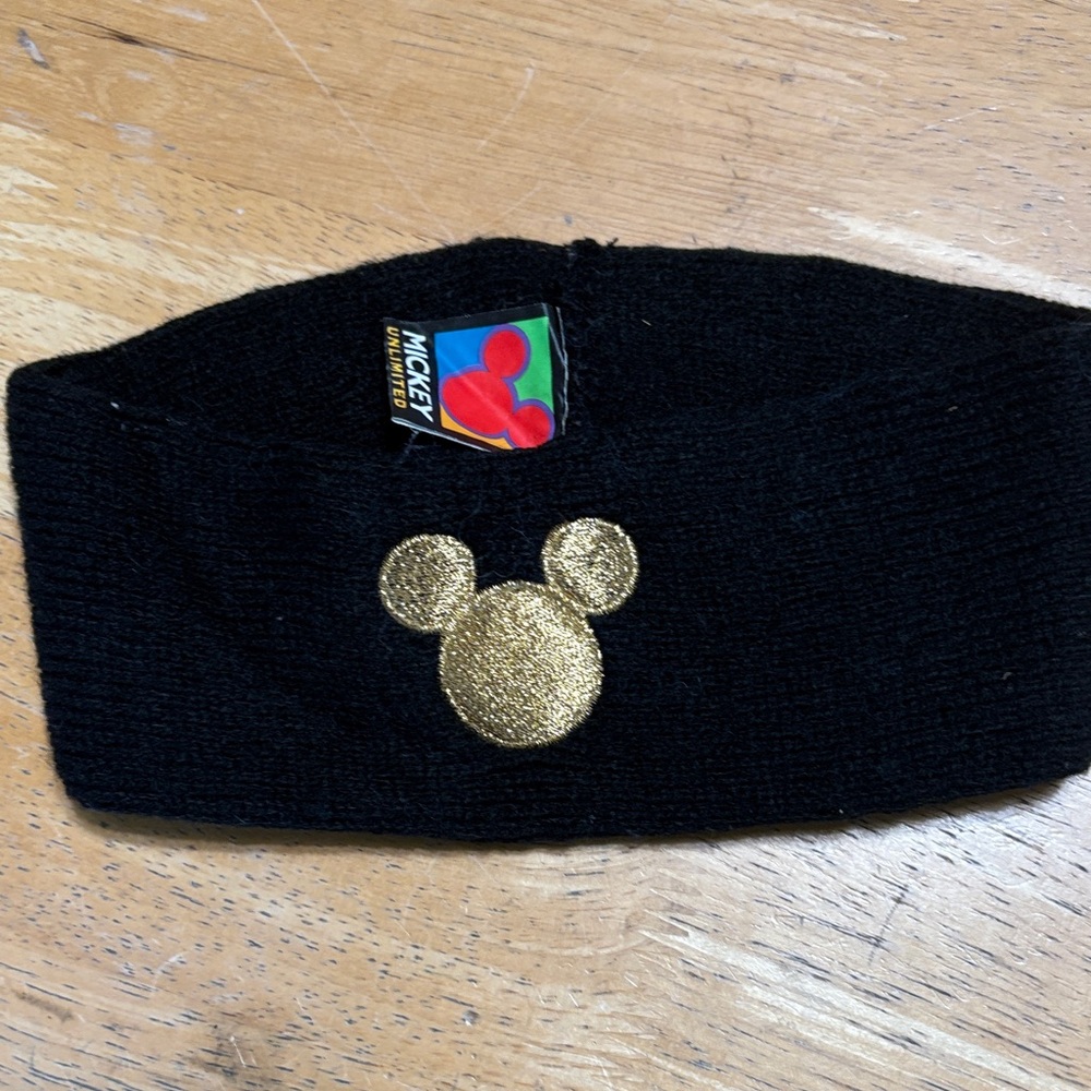 Vintage Mickey Unlimited Black and Gold Headband